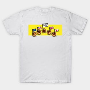 Bitcoin rising among the other currencies T-Shirt